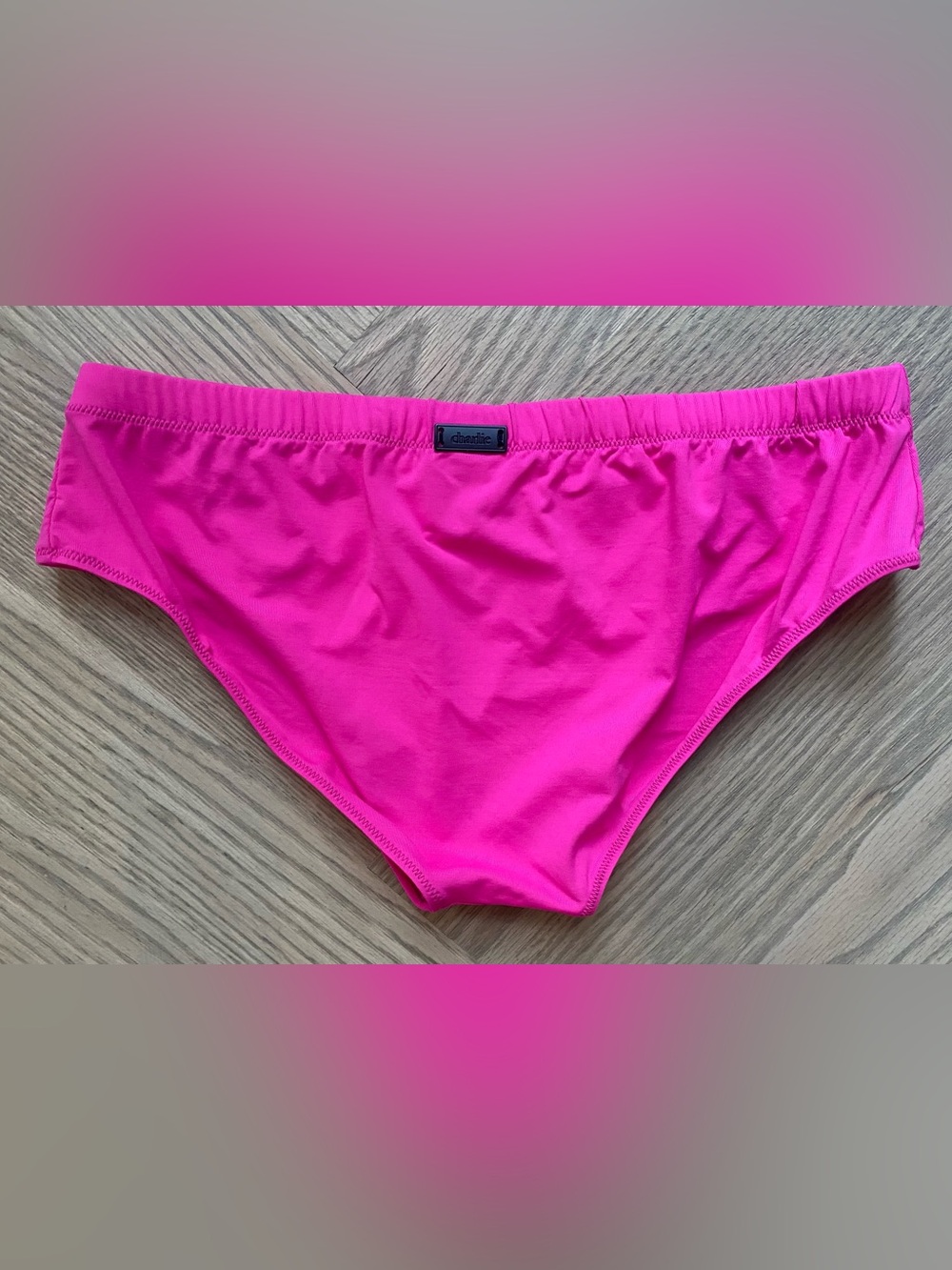 Charlie by Matthew Zink Swim Briefs in Vivid Fuchsia - Picture 4 of 4